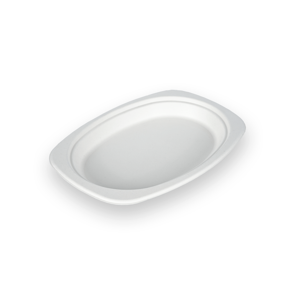 9 Inch *6 Inch Biodegradable Oval Plate