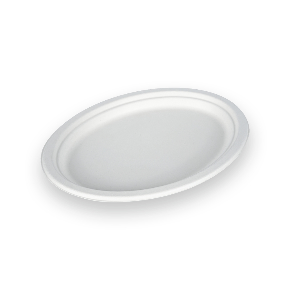 10 Inch Biodegradable Oval Plate