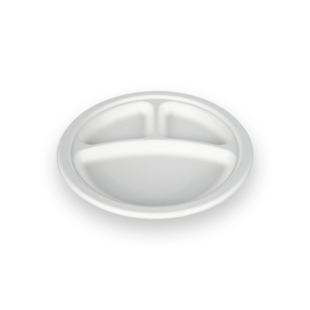 9 Inch 3-compartment Plate