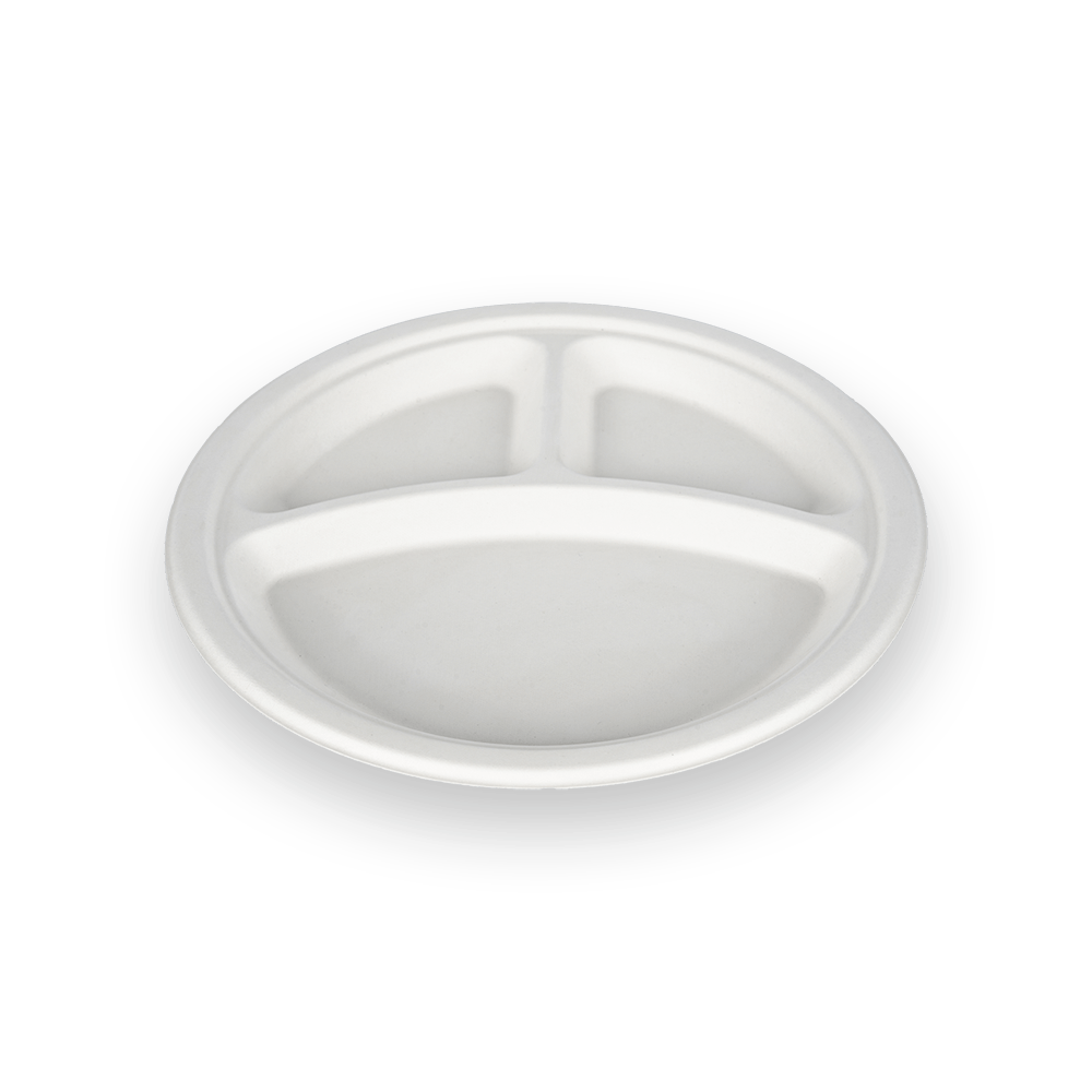 10 Inch 3-compartment Plate