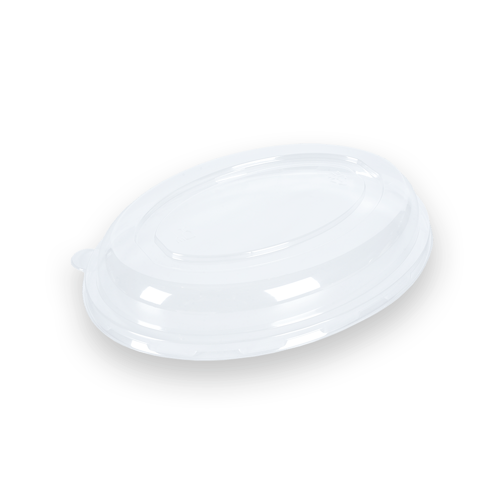 PET Lid for 26oz oval bowl