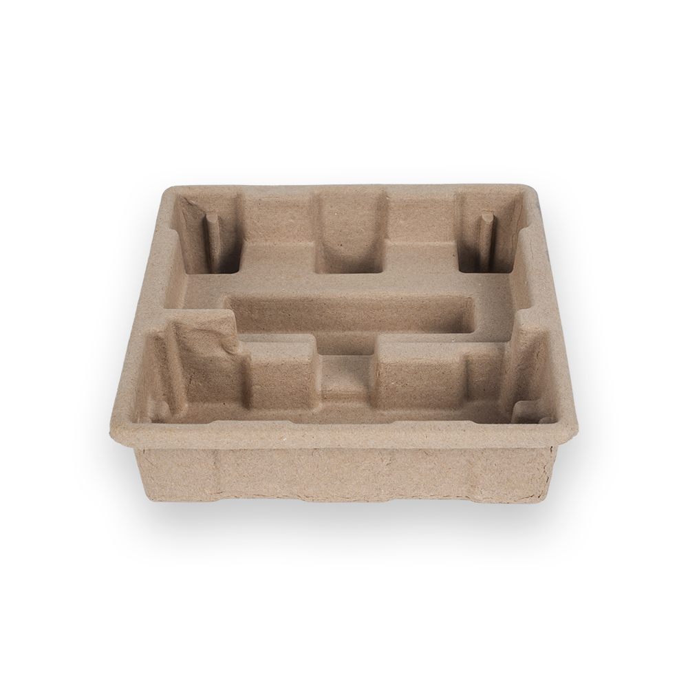 Environmentally friendly degradable paper tray