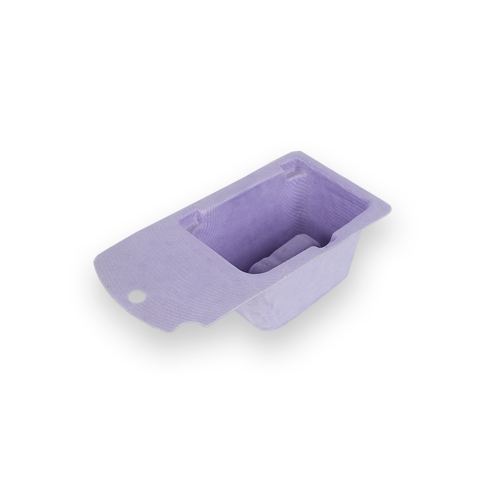 Pulp molded three-dimensional box inner tray