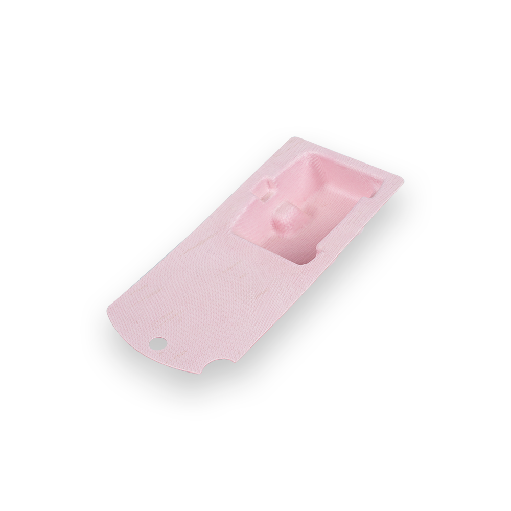 Paper-plastic molding hanging protective bin