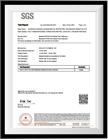 Zhong Xin Ecoware certificate EN 13432