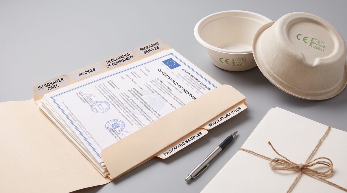 Certificate folder with BPI and FDA documents