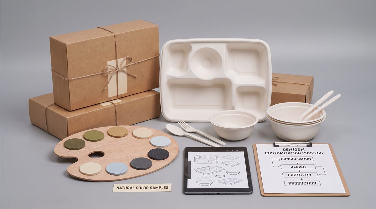 OEM ODM customization for compostable packaging