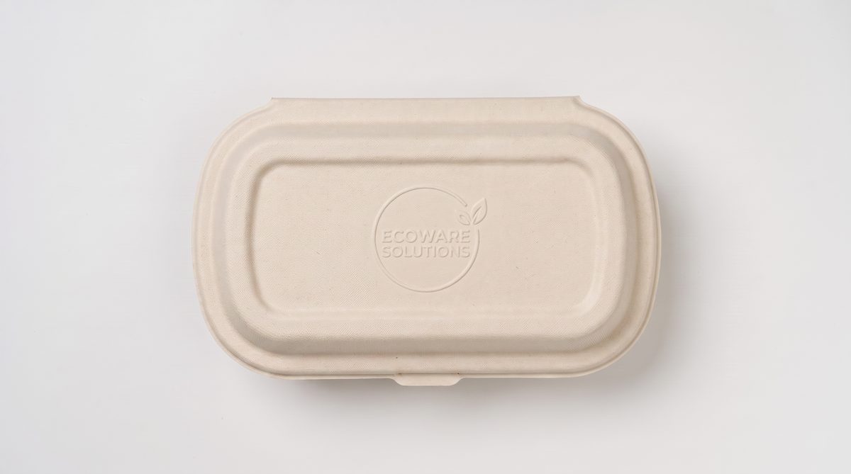 Custom branded compostable bagasse tableware